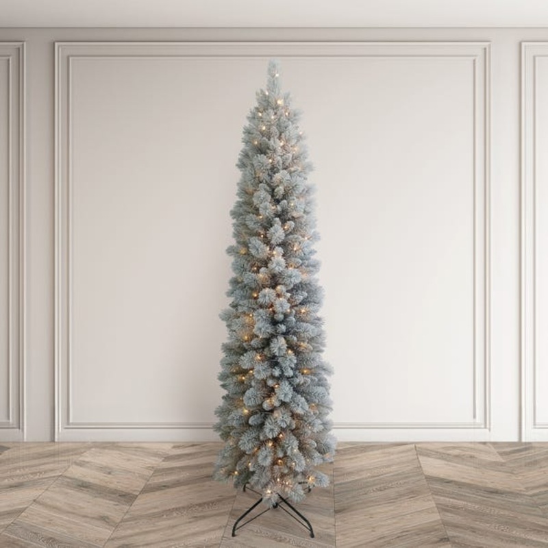4.5ft Pre-Lit Frosted Arden Pine Christmas Tree