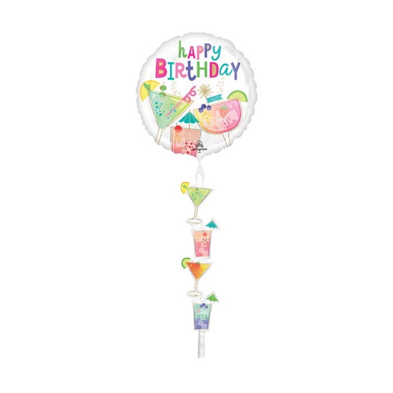 69″ PKG COCKTAIL BDAY SURPRISE AIRWALKER