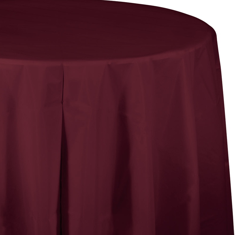 82″ Burgundy Table cover