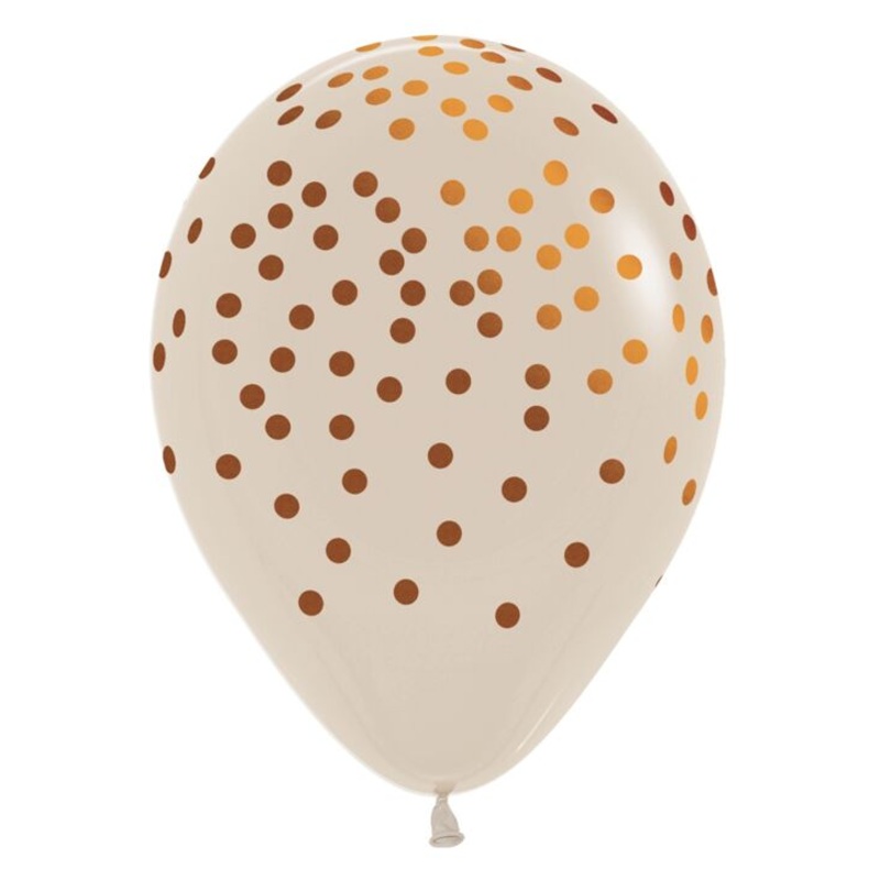 Copper Confetti Latex Balloon 1ct, 11″