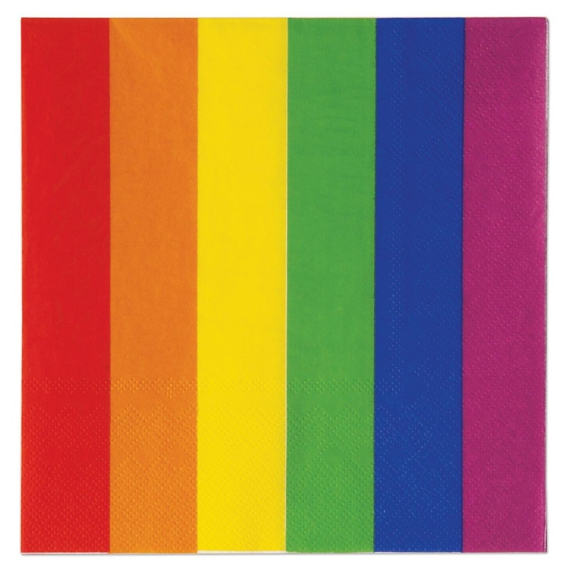 192 Pack Bulk Rainbow Party Luncheon Napkins