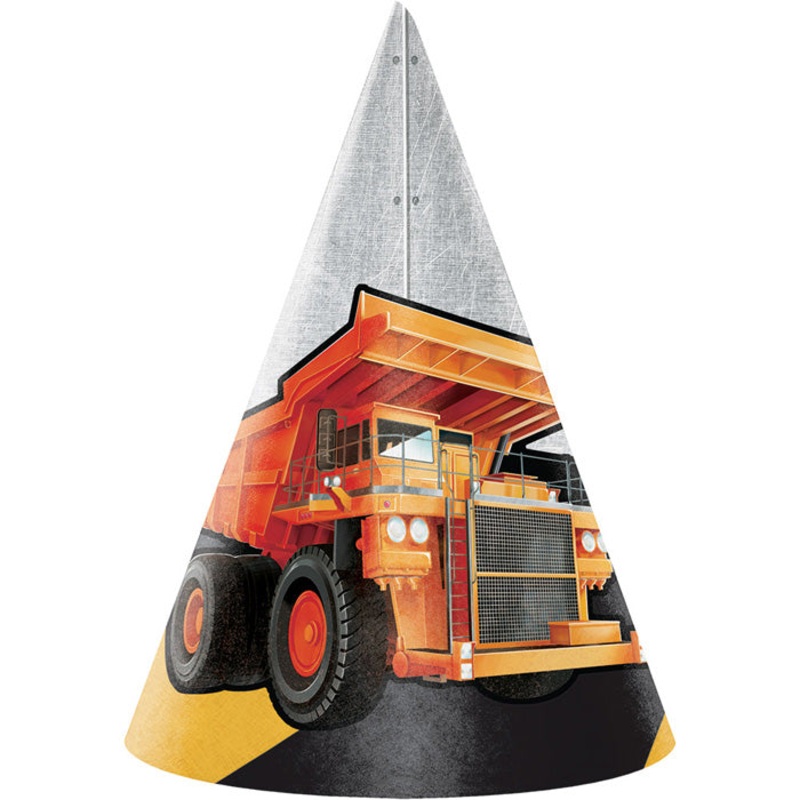 48 pc Bulk Big Dig Construction Party Hats
