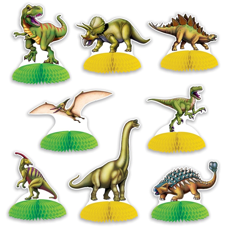 96 Pack Bulk Dinosaur Mini Party Centerpieces