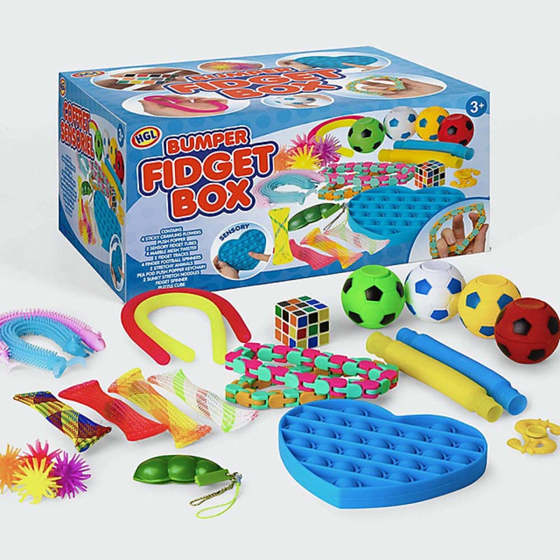 HGL Bumper Fidget Box containing 24 Pieces For Kids