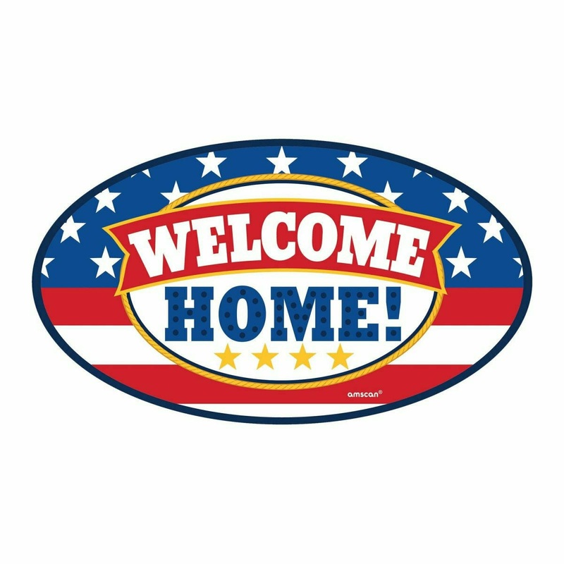 Patriotic Welcome Home Car Magnet