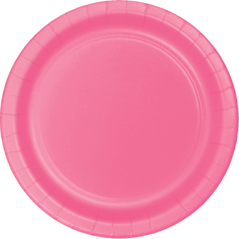 9″ Paper Plate-Candy Pink