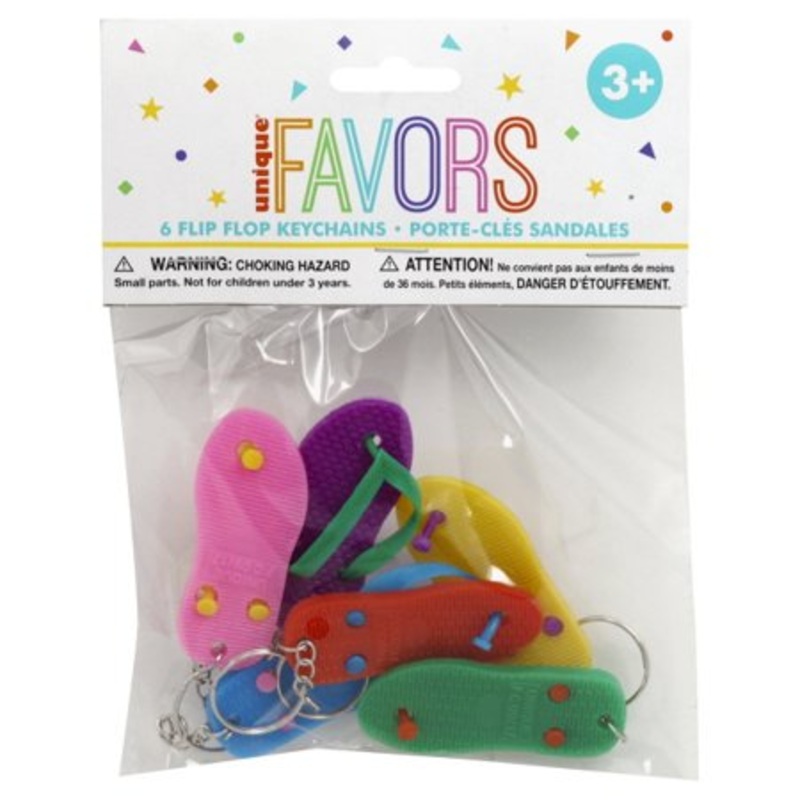 Flip Flop Key Chains Party Favor
