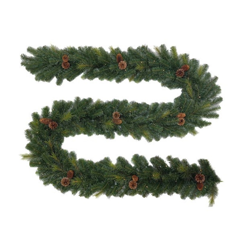12ft Light Up Vermont Pine Garland