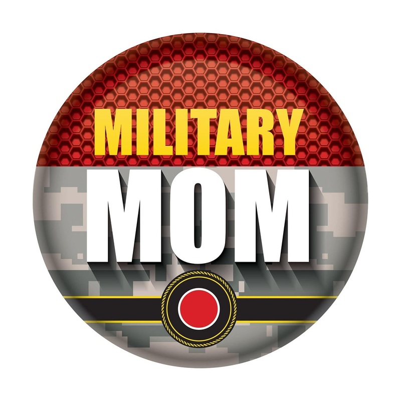 6 Pack Bulk Military Mom Button- Marines