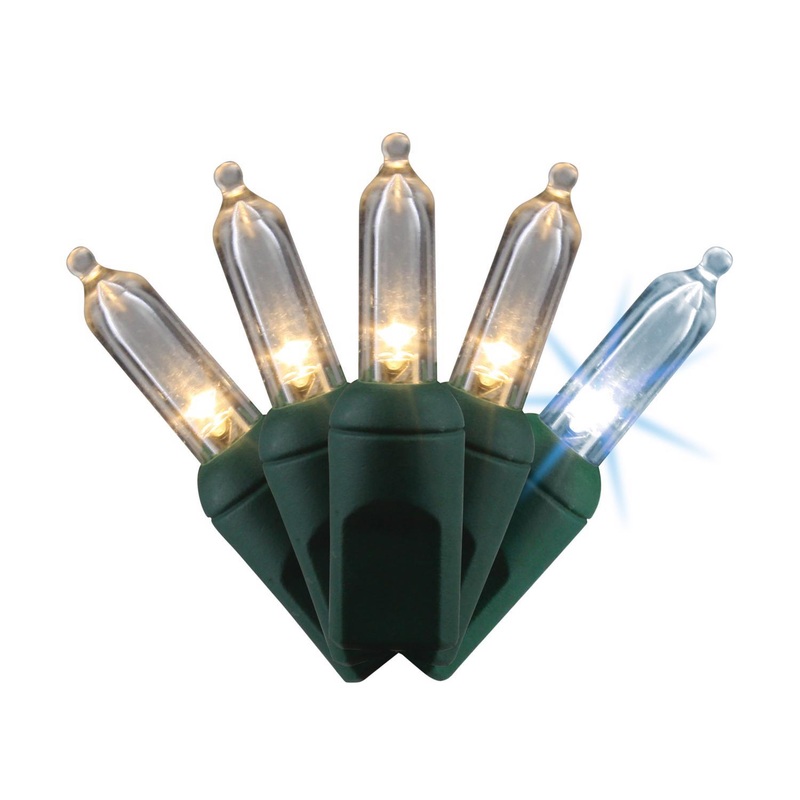 Celebrations Platinum LED T5 Champagne 50 ct String Christmas Lights 25 ft.