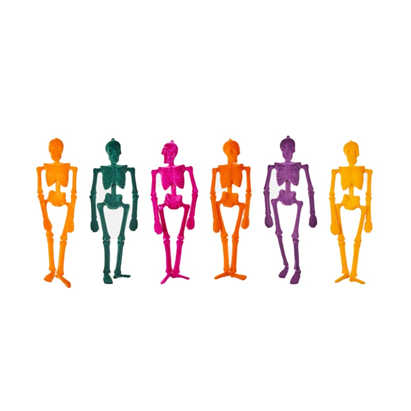 Flocked Skeleton, Small – 6 Color Options