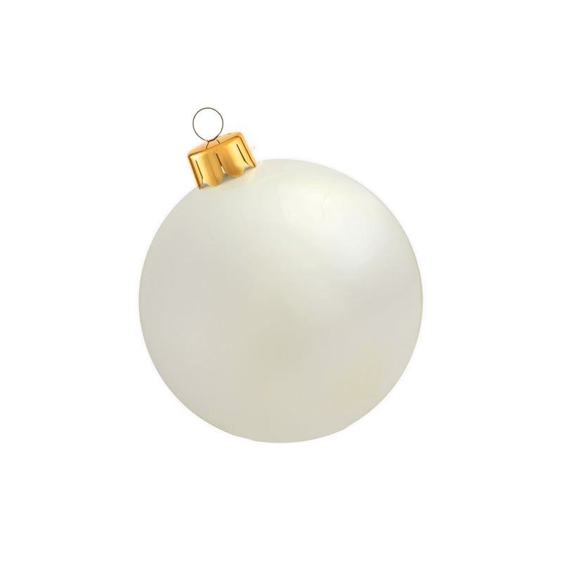 Inflatable Ornament, Pearl White – 2 Size Options