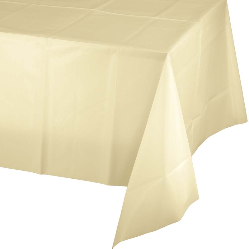 Ivory Plastic Table cover