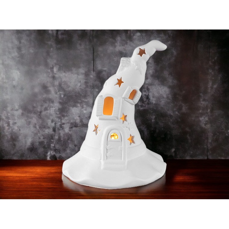 Lighted Haunted Witch Hat