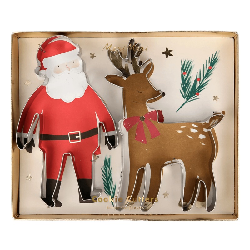Meri Meri Santa & Reindeer Christmas Cookie Cutters