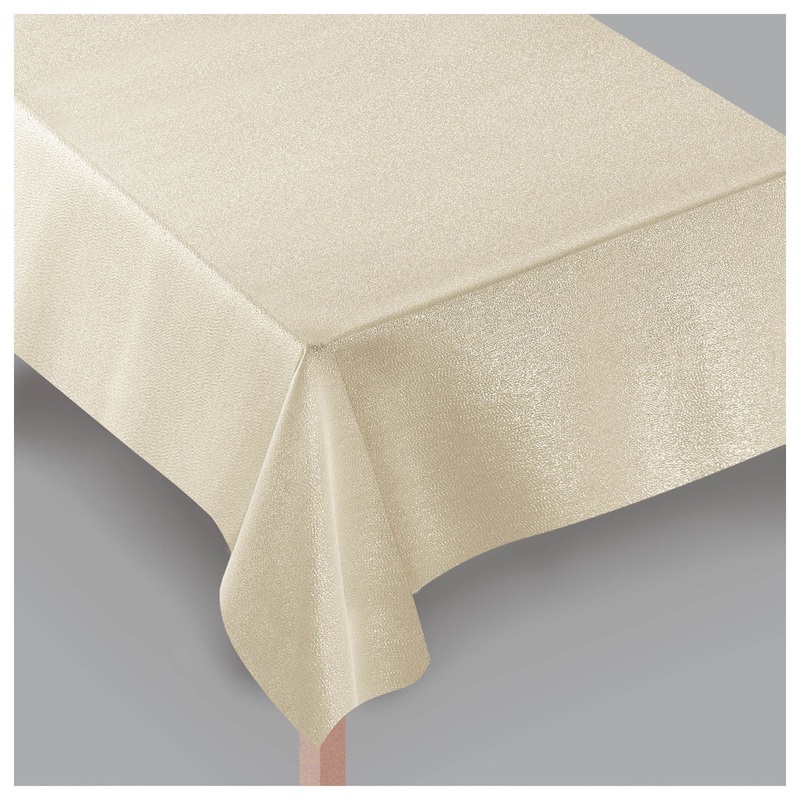 Metallic Tablecloth, 60″ x 104″ – Beige