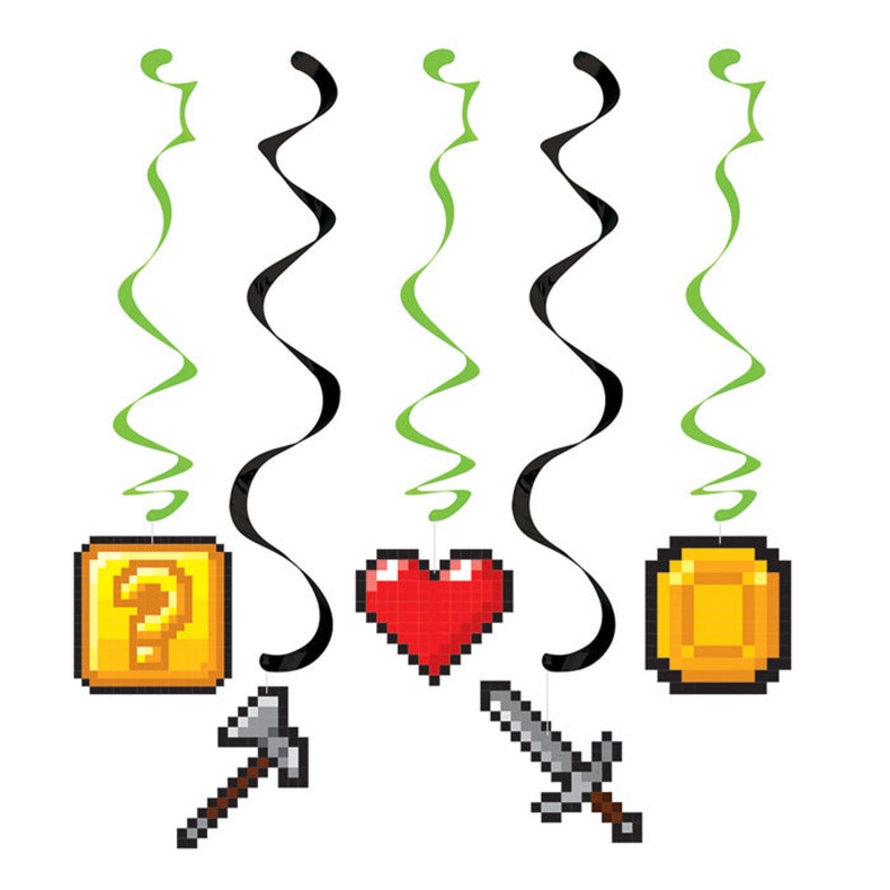 30 pc Bulk Video Games Party Dizzy Danglers