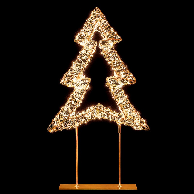 Warm white LED Christmas Tree Silhouette