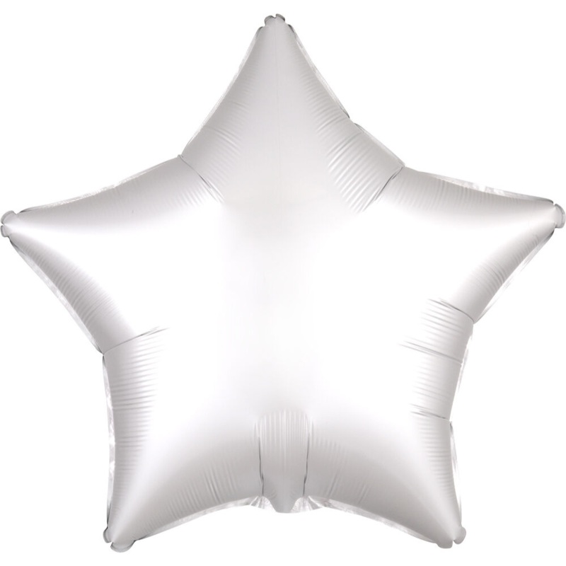 011 17″ Luxe White Satin Star