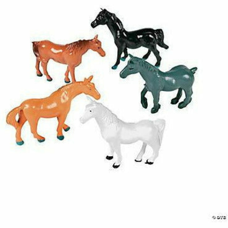 24 ct Vinyl Horses Figurines