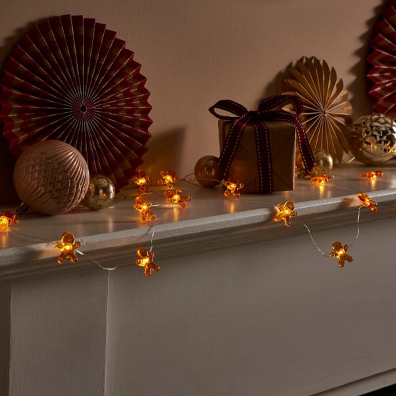 20 LED Gingerbread String Lights
