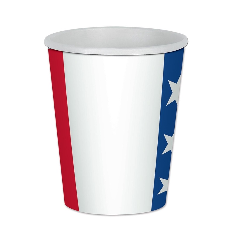 96 Pack Bulk Patriotic Beverage Cups