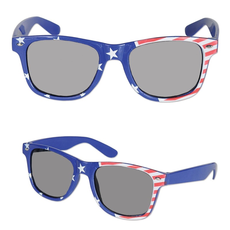 6 Pack Bulk Patriotic Glasses