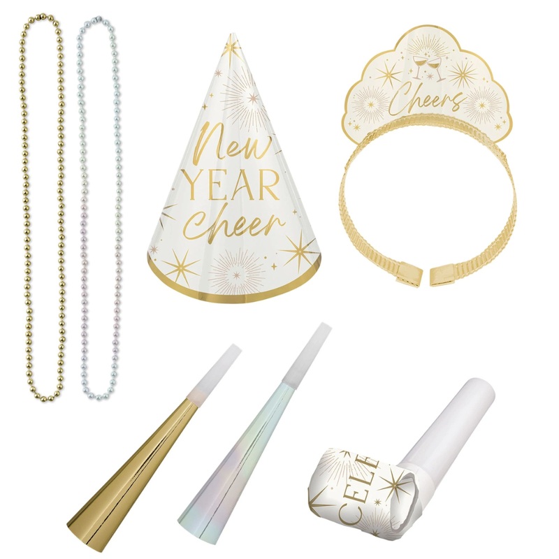2026 New Years 4 Person Party Kit – Golden Soiree