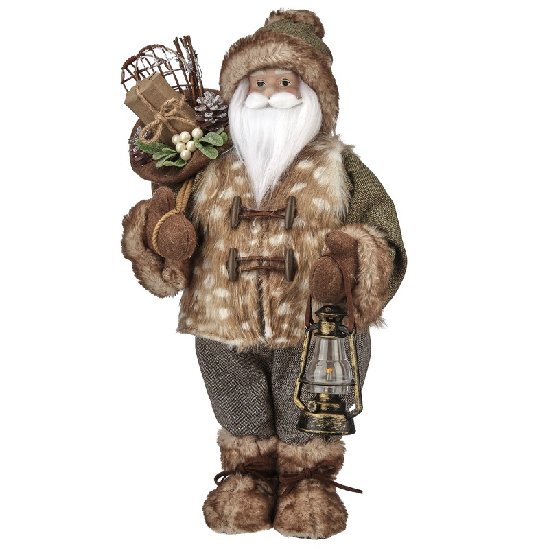 Forest Santa with Lantern 20″