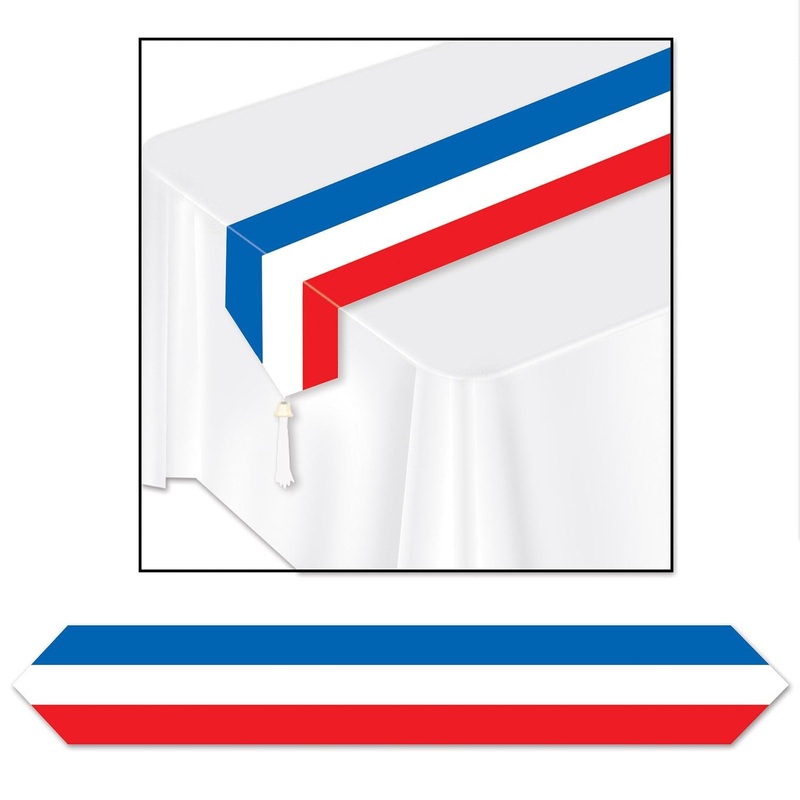 12 Pack Bulk Printed Patriotic Paper Party Table Runner