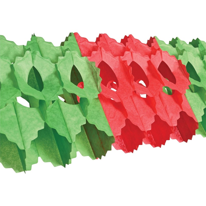 12 Pack Bulk Christmas Packaged Arcade Garland – red/green
