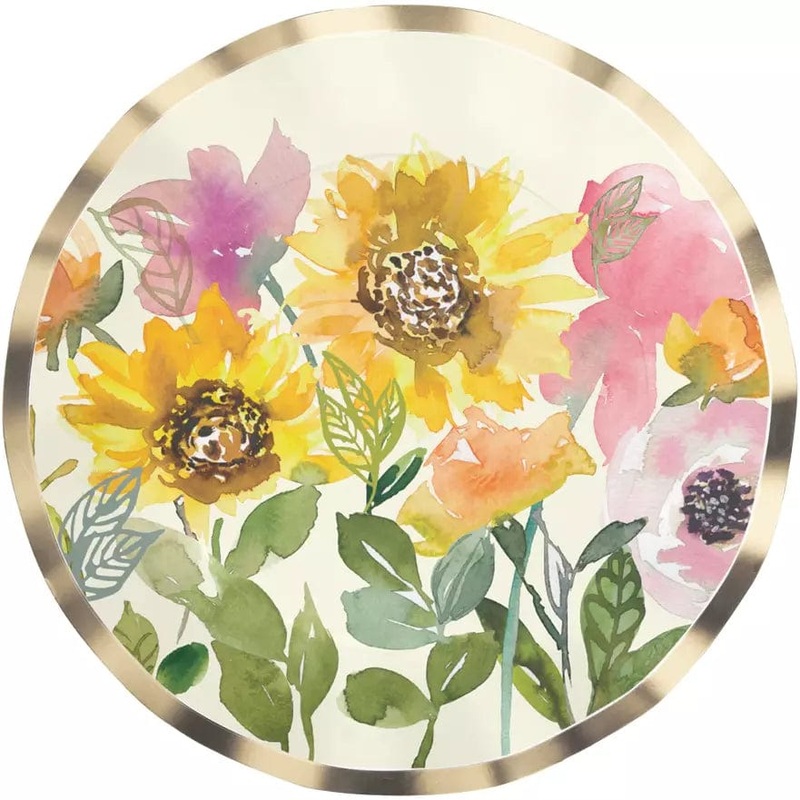 WAVY SUNFLOWER DINNER PLATE