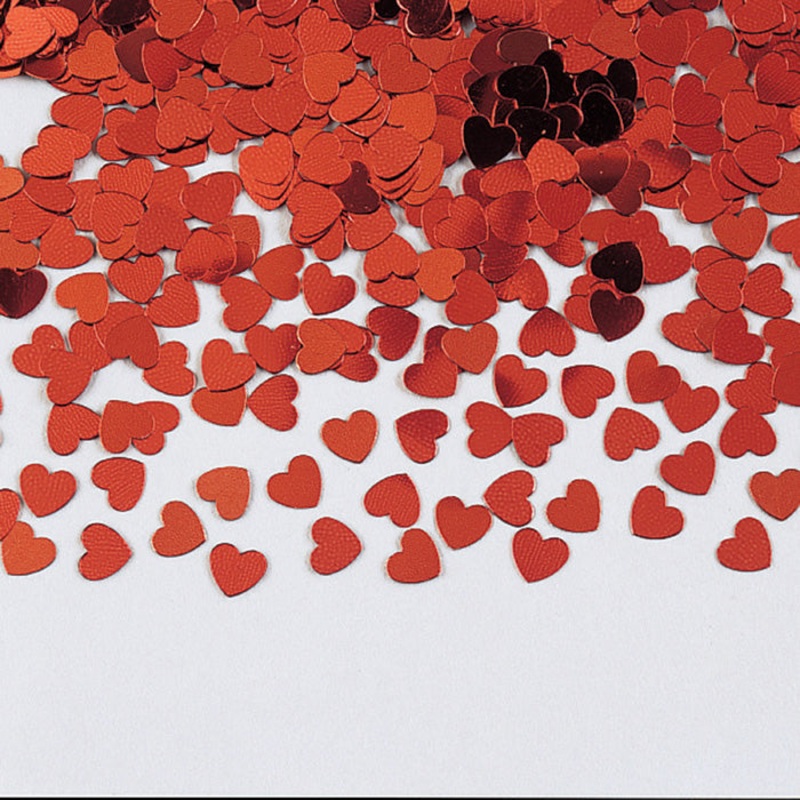 12 pc Bulk Red Heart Confetti