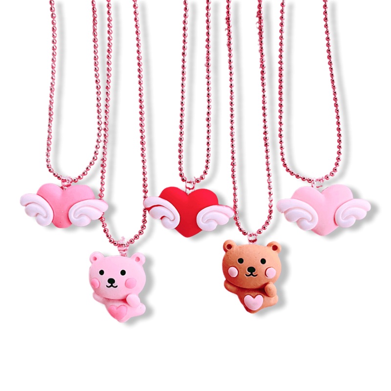 Angel Bear & Heart Necklaces – 5 Style Options