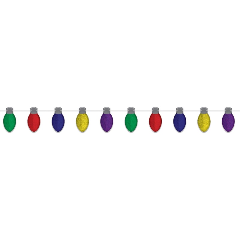 12 Pack Bulk Christmas Light Bulb Streamer