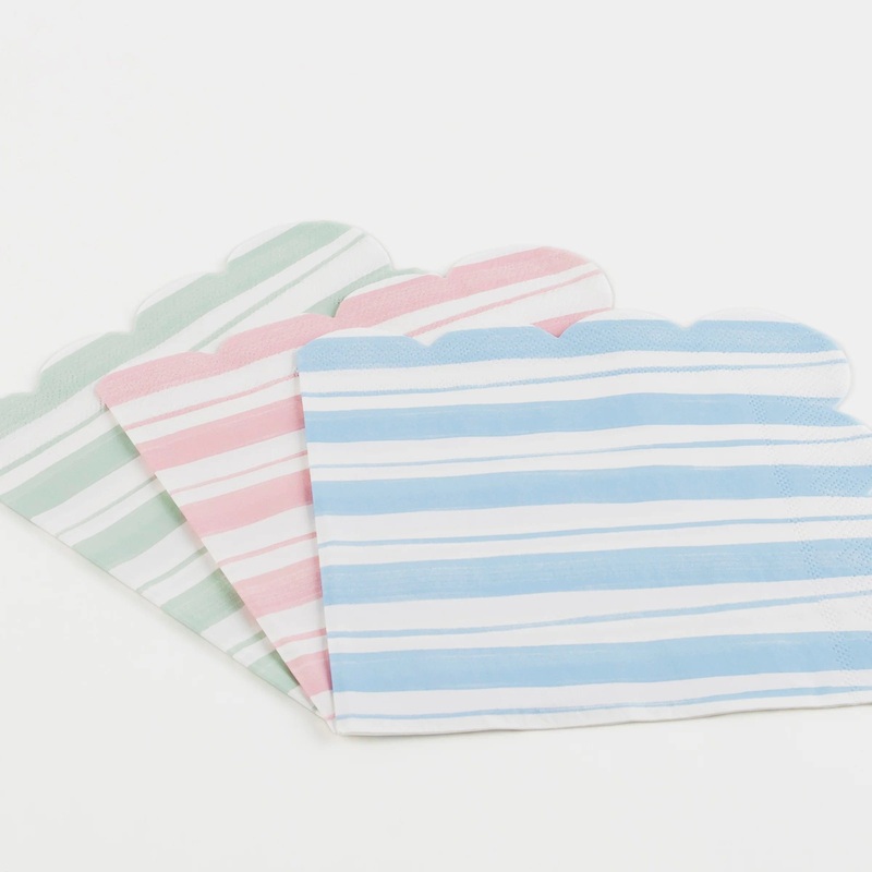 Ticking Stripe Small Napkins (x 16)