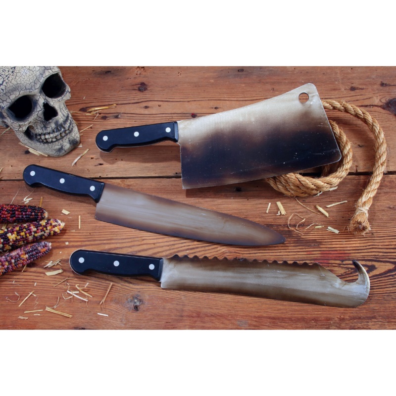 15 Rusty Butcher Knife Assortment