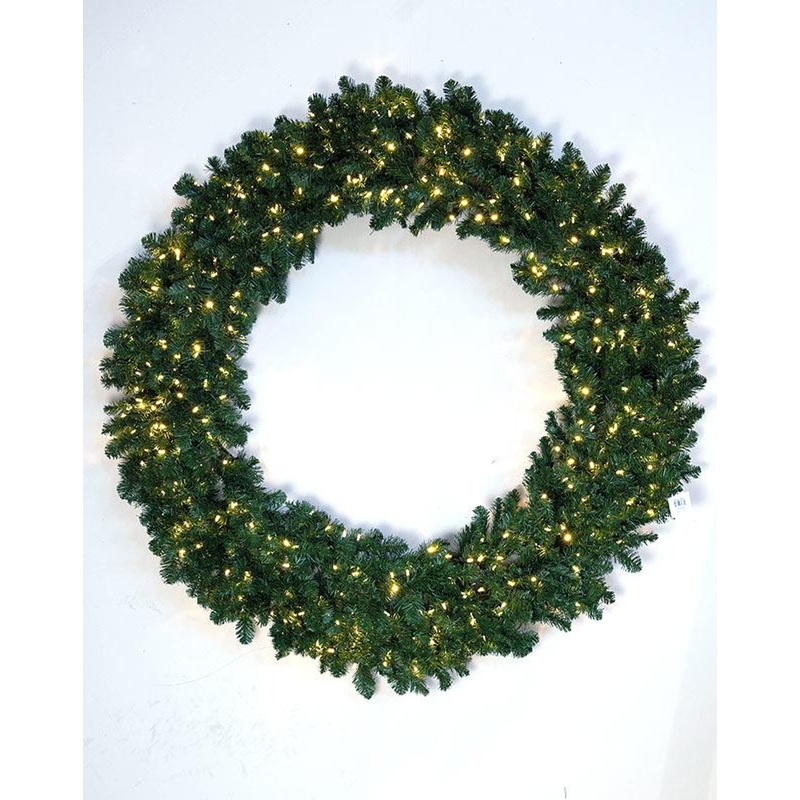 72″ Radiant Wreath – Clear LED