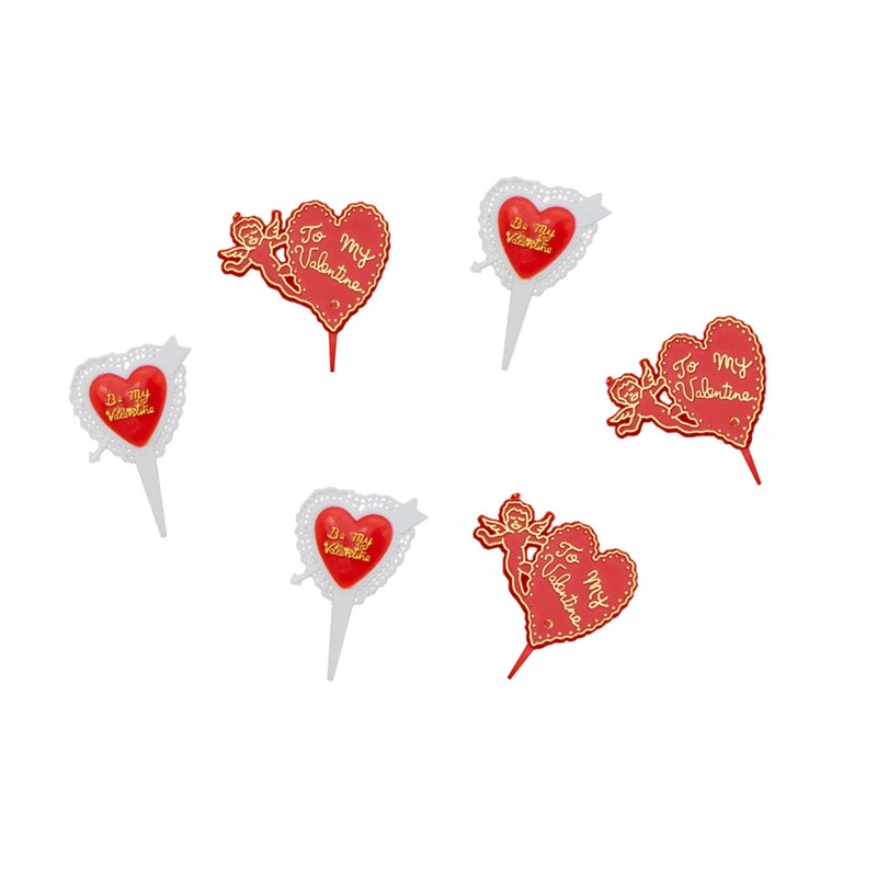 Vintage Style Valentine’s Day Cupcake Picks – 2 Style Options
