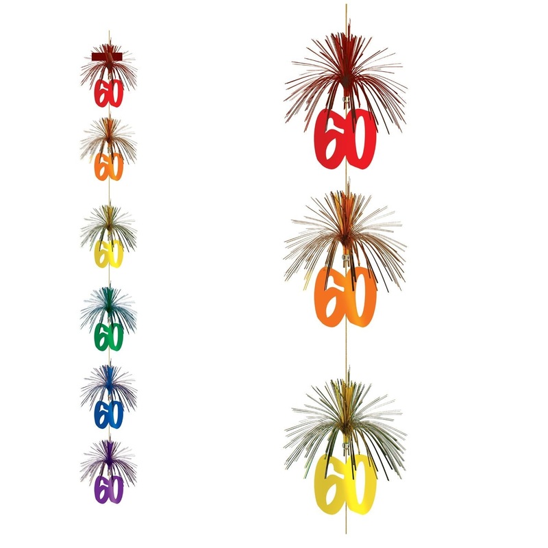 12 Pack Bulk 60th Birthday Party Firework Stringer