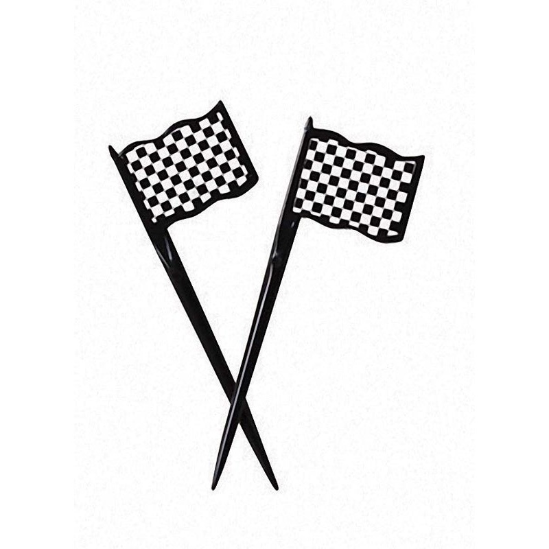 Checkered Flag Plastic Picks