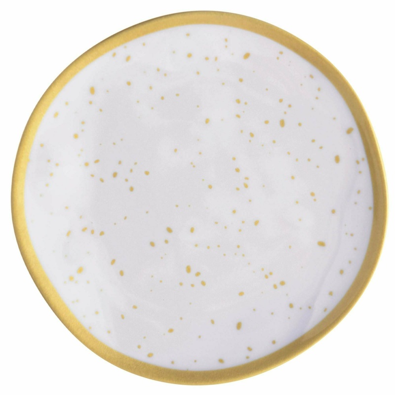 10 1/2″ Melamine Plastic Plate – Gold