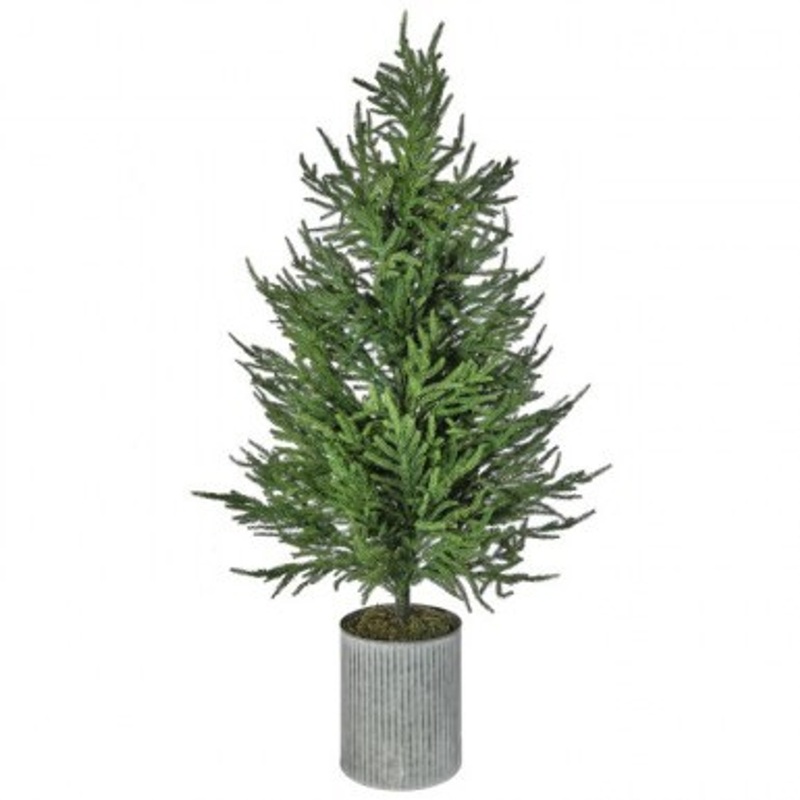 Natural And Green Potted Norfolk Pine Tree 50″