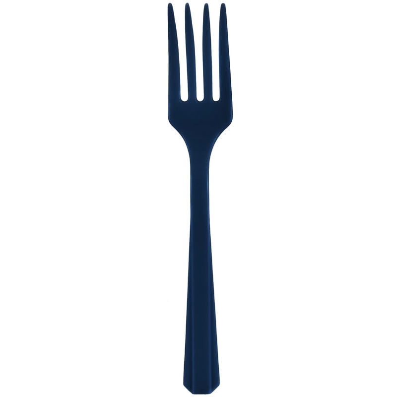 Value Reusable Plastic Forks, Mid Ct. – True Navy