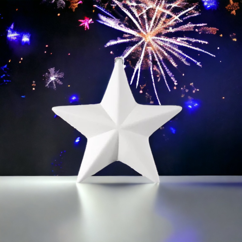 3-D Faceted Star Christmas Ornament