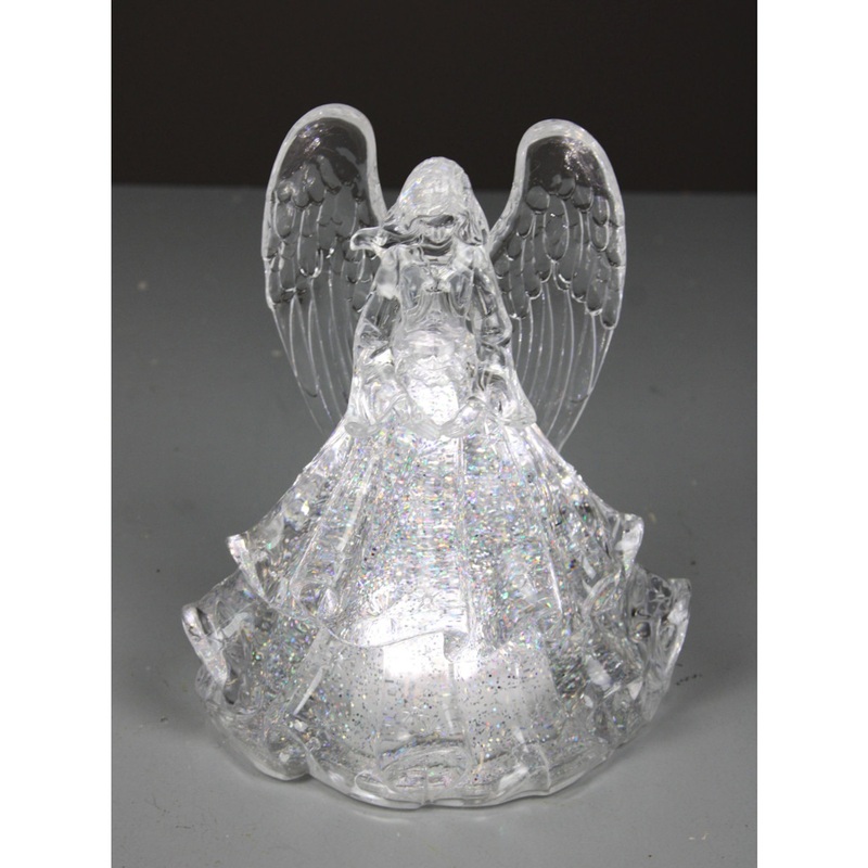 Angel Lighted Globe Clear 9.25″