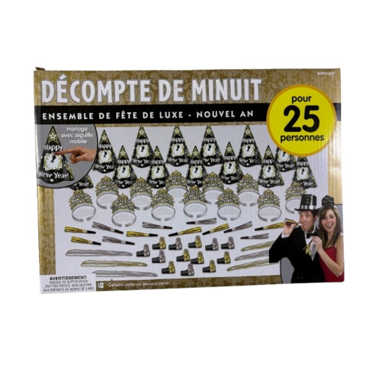 Midnight Countdown New Years Kit for 25