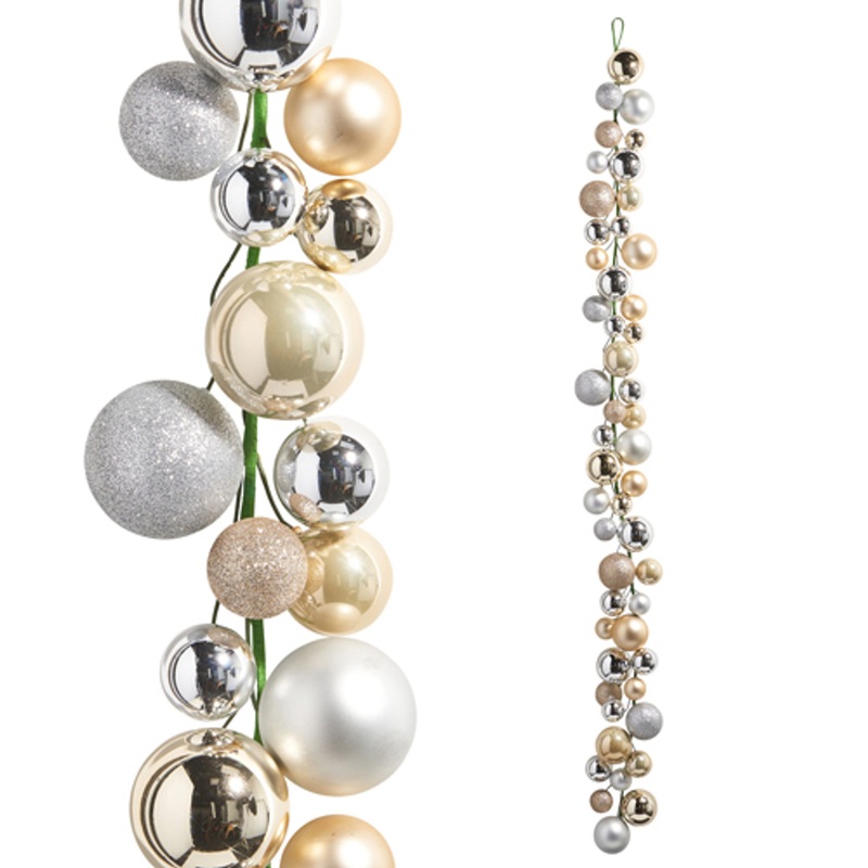 Champagne Ball Garland 6′