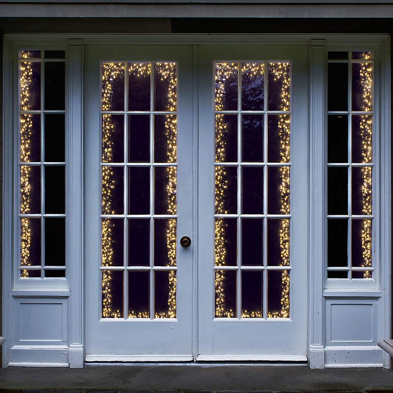 2000 Warm white Cluster LED String lights With Timer function & cable