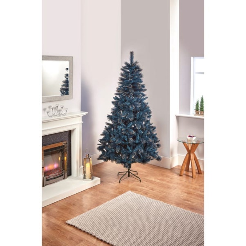 5ft Midnight Blue Fir Christmas Tree with Cashmere Tips